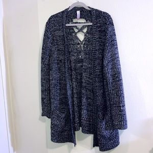 Multicolored chunky knit sweater